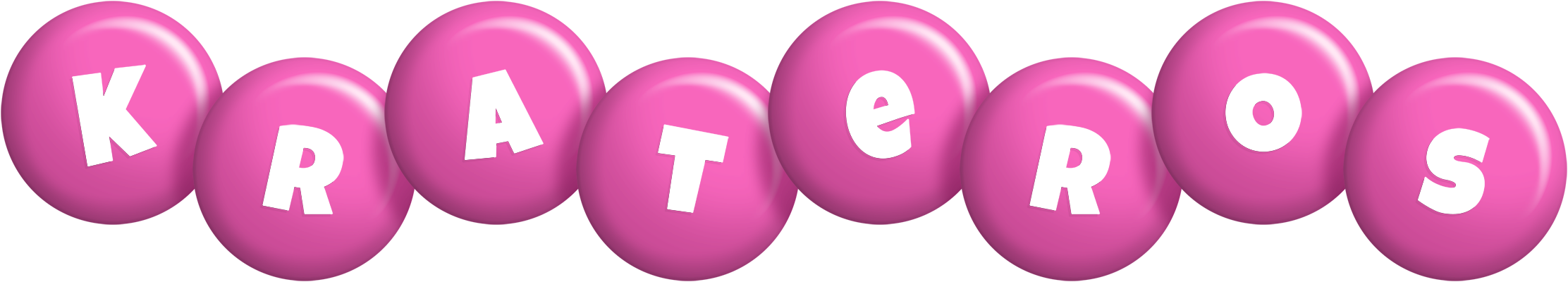 Krateros candy-pink logo