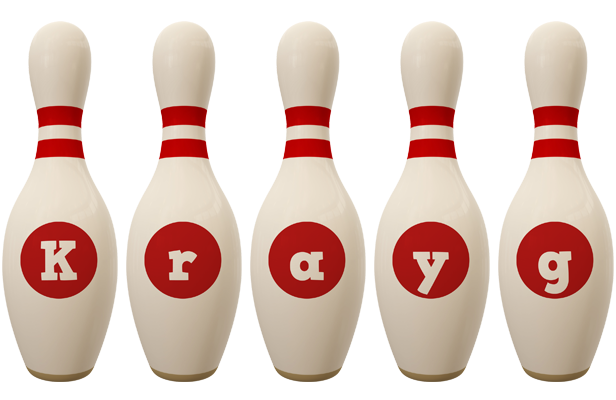 Krayg bowling-pin logo