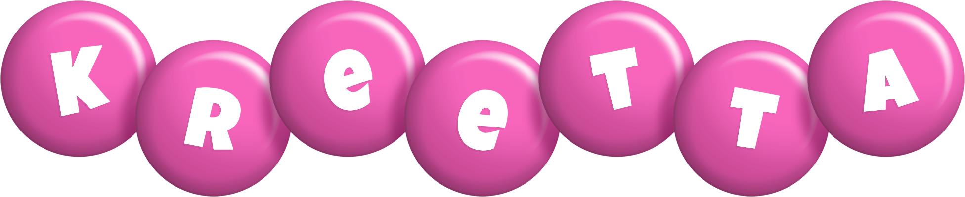 Kreetta candy-pink logo