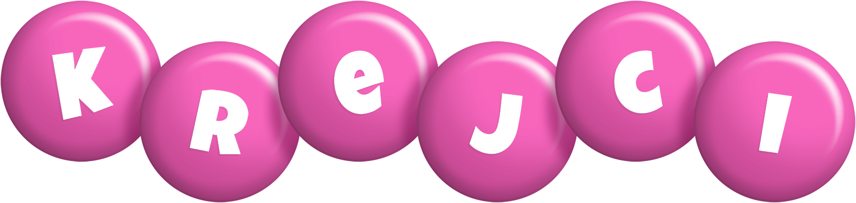 Krejci candy-pink logo