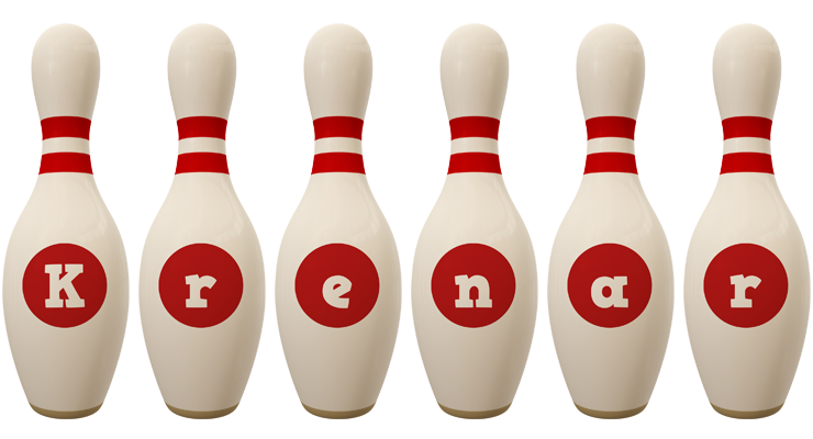 Krenar bowling-pin logo