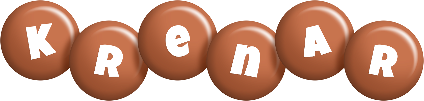 Krenar candy-brown logo