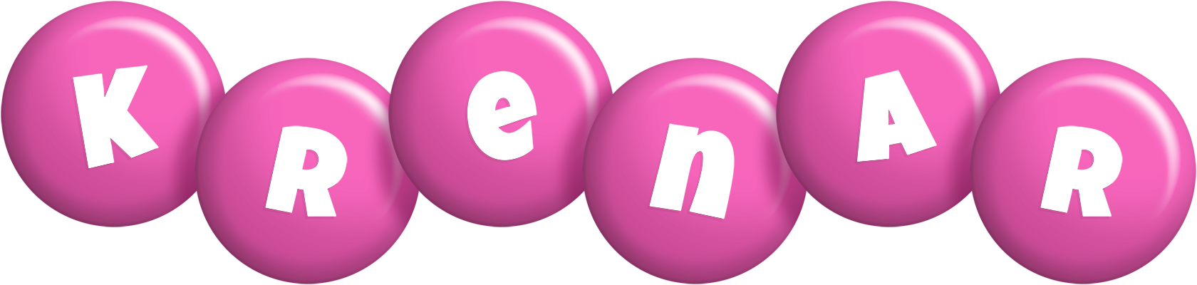 Krenar candy-pink logo