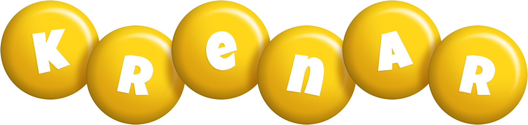 Krenar candy-yellow logo