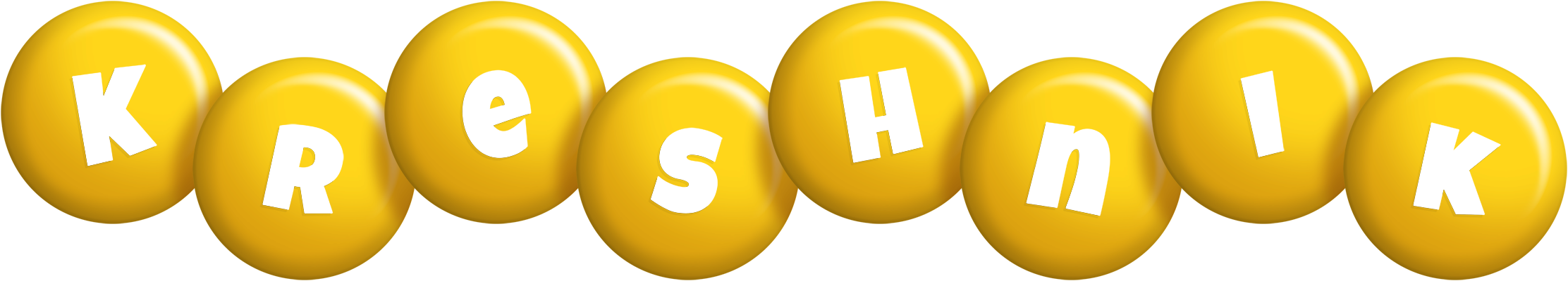 Kreshnik candy-yellow logo