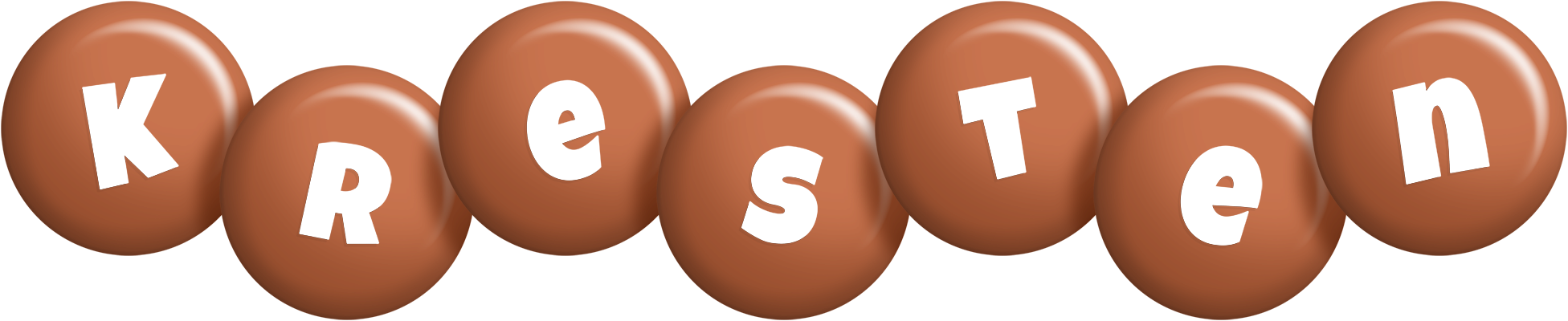 Kresten candy-brown logo