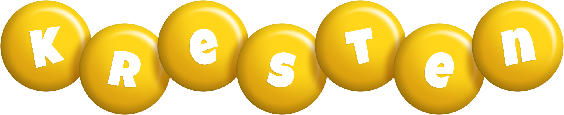 Kresten candy-yellow logo