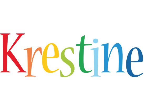 Krestine birthday logo