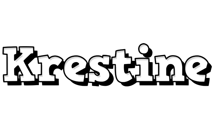 Krestine snowing logo
