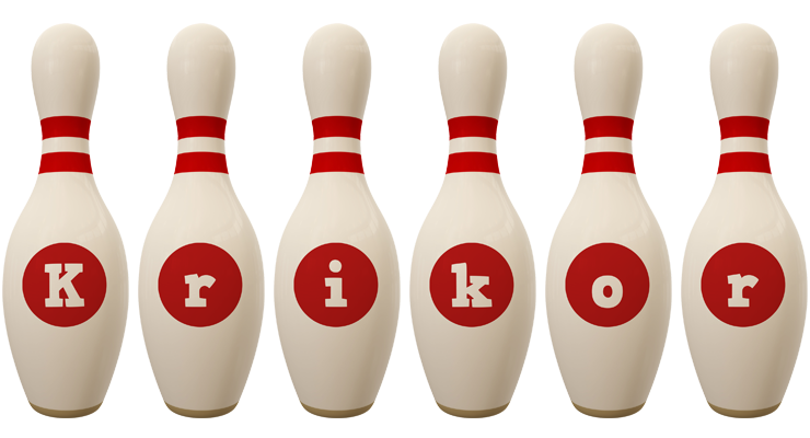 Krikor bowling-pin logo