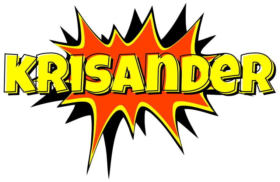 Krisander bazinga logo