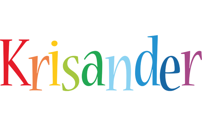 Krisander birthday logo
