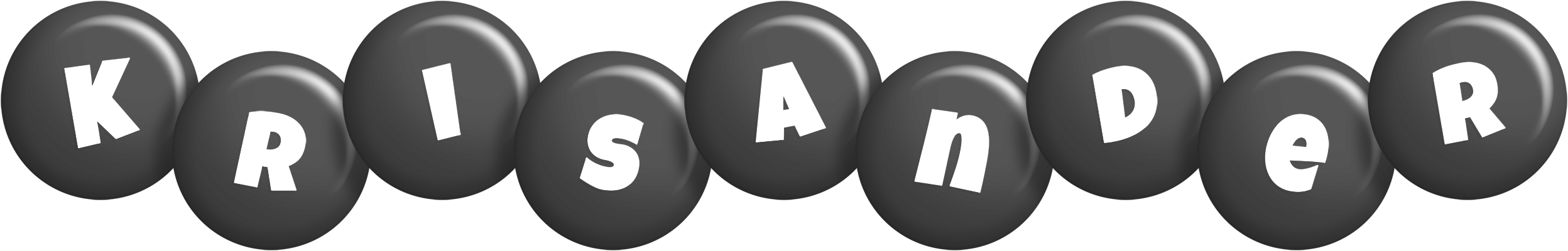 Krisander candy-black logo
