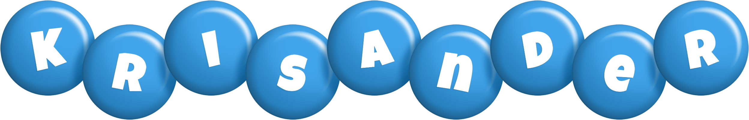 Krisander candy-blue logo