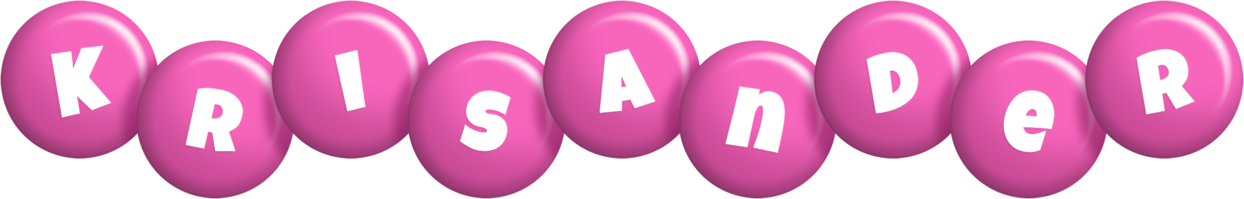 Krisander candy-pink logo