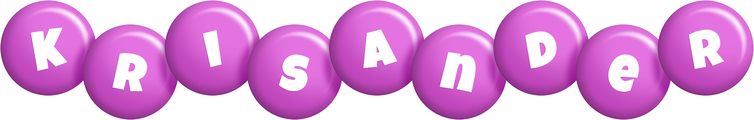 Krisander candy-purple logo