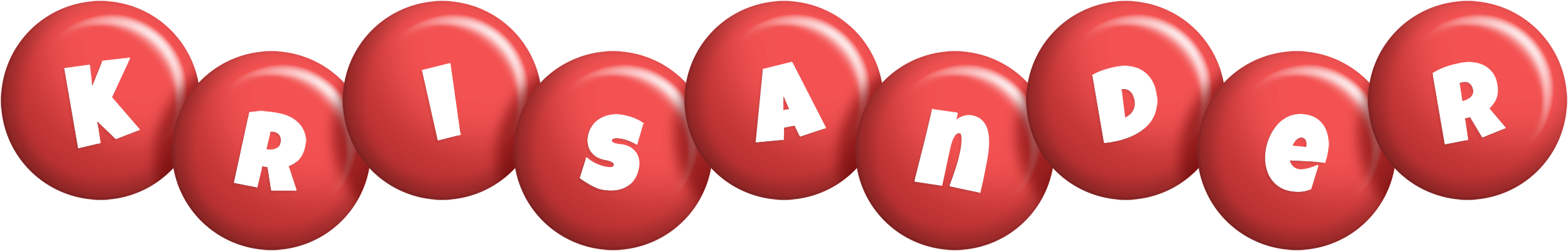 Krisander candy-red logo