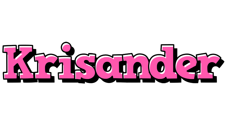 Krisander girlish logo