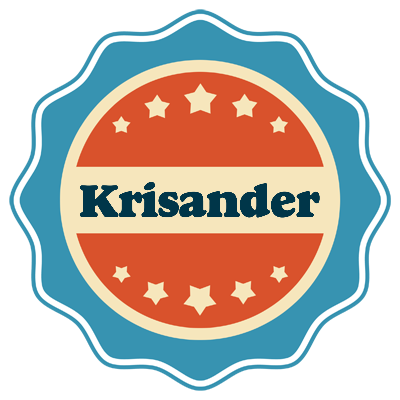 Krisander labels logo
