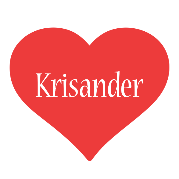 Krisander love logo