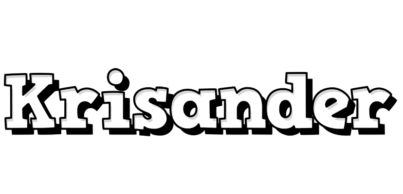 Krisander snowing logo