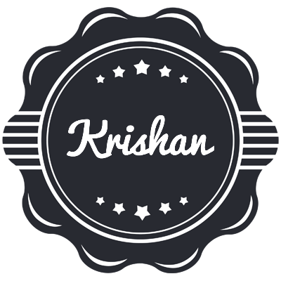 Krishan badge logo