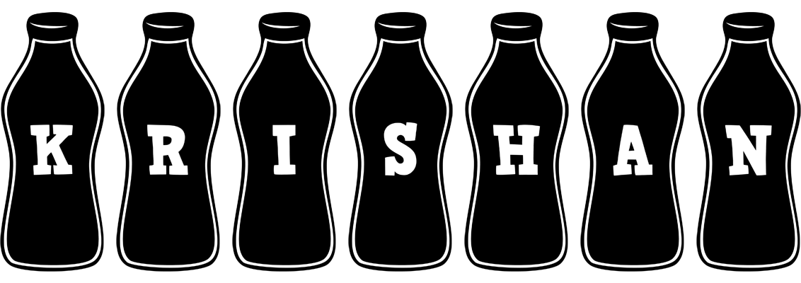 Krishan bottle logo