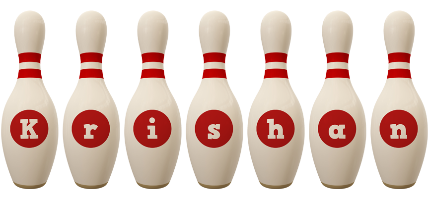 Krishan bowling-pin logo