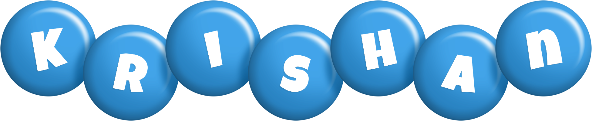 Krishan candy-blue logo