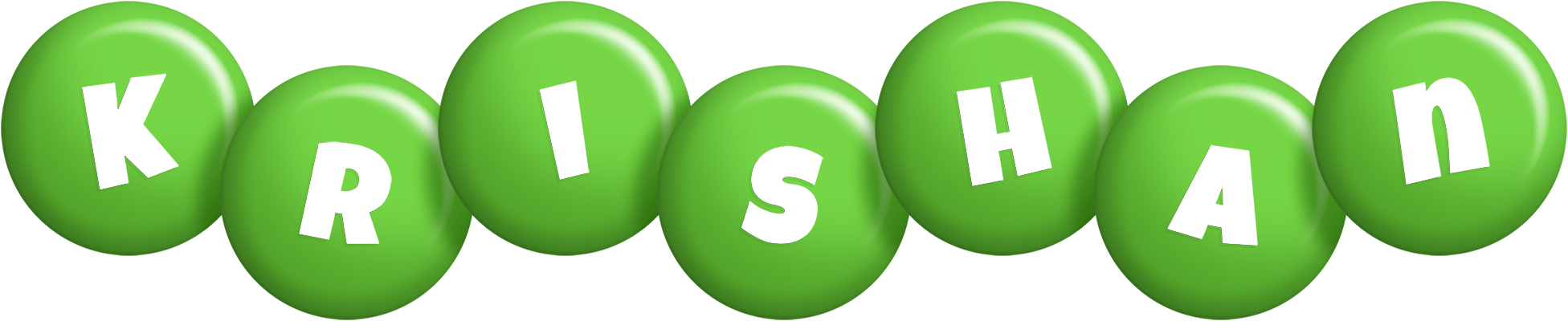 Krishan candy-green logo