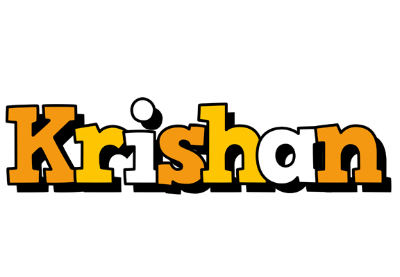 Krishan cartoon logo