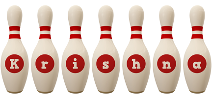 Krishna bowling-pin logo