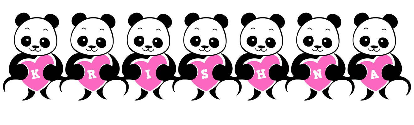 Krishna love-panda logo