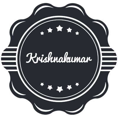 Krishnakumar badge logo