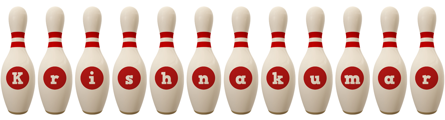 Krishnakumar bowling-pin logo