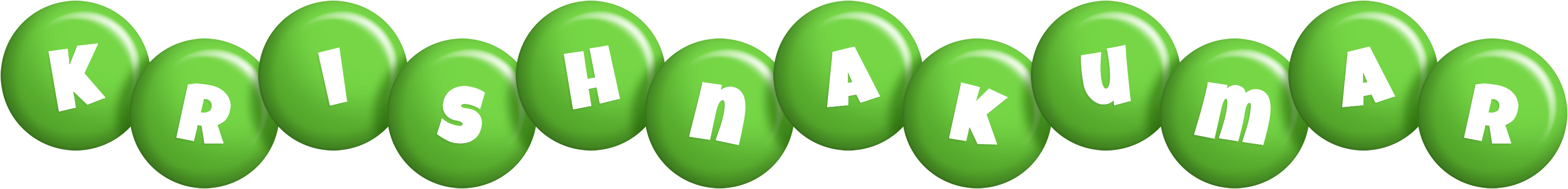Krishnakumar candy-green logo