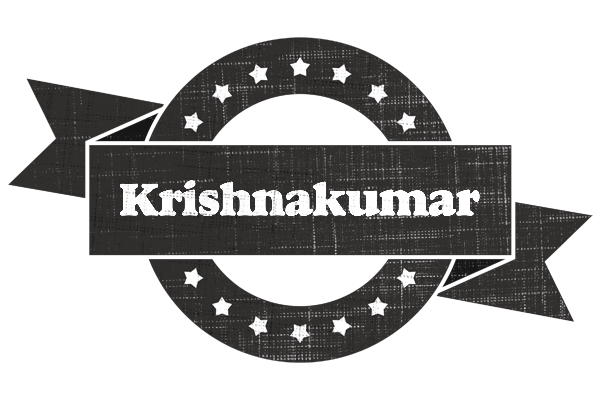 Krishnakumar grunge logo