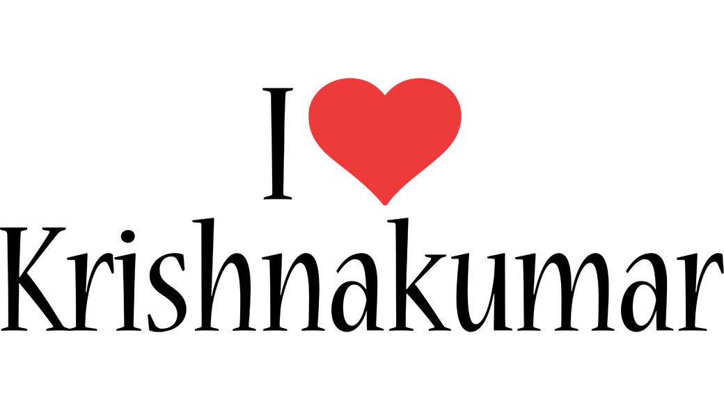 Krishnakumar i-love logo