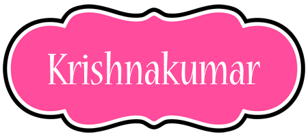 Krishnakumar invitation logo