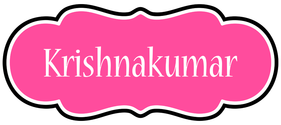 Krishnakumar invitation logo