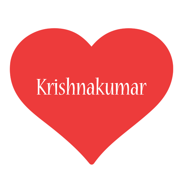 Krishnakumar love logo