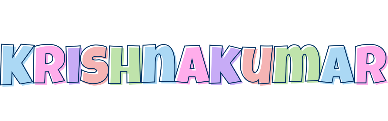 Krishnakumar pastel logo