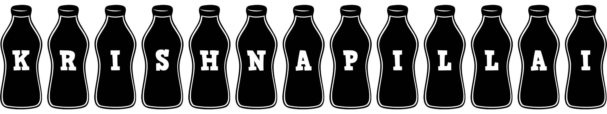 Krishnapillai bottle logo