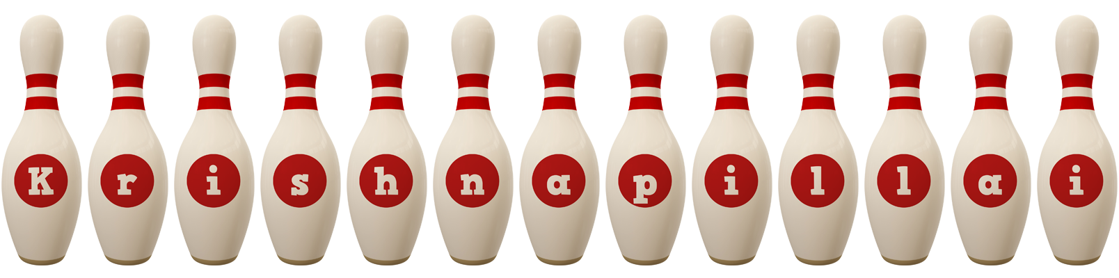 Krishnapillai bowling-pin logo