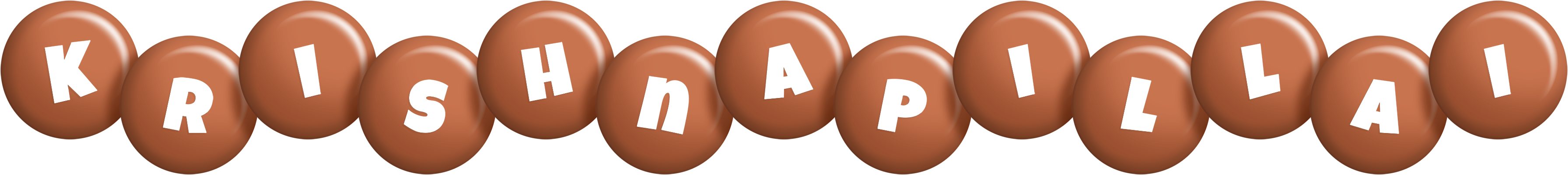 Krishnapillai candy-brown logo