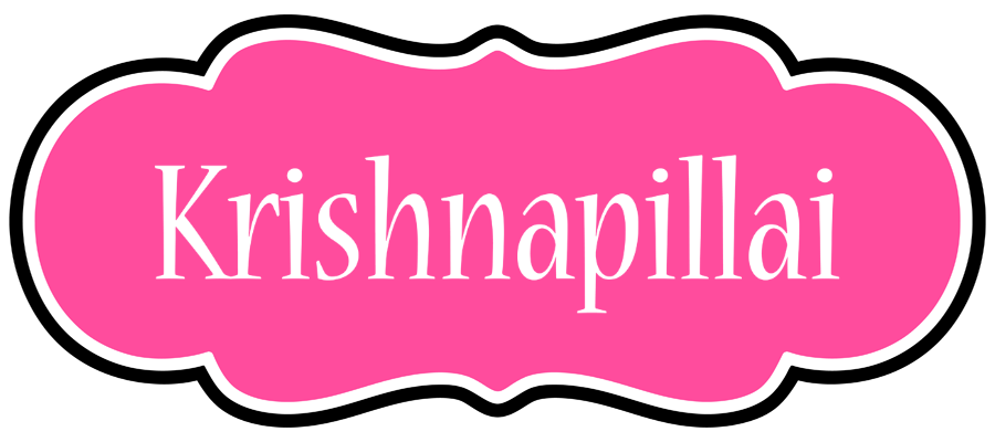 Krishnapillai invitation logo