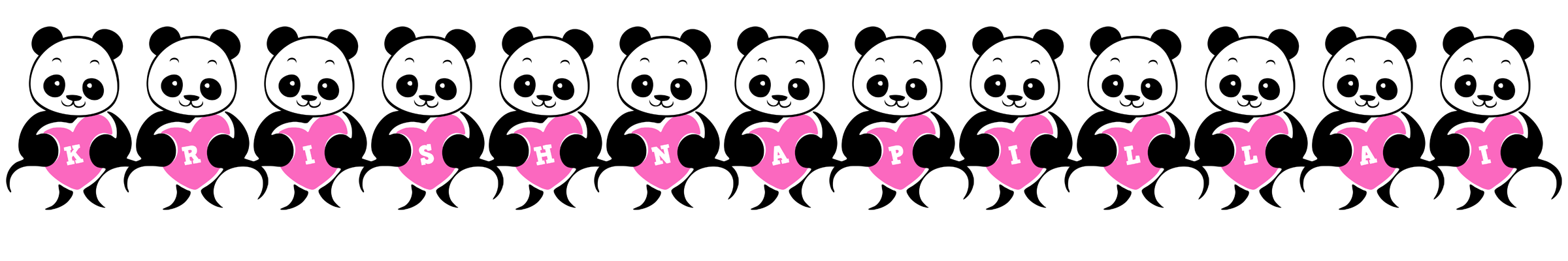 Krishnapillai love-panda logo