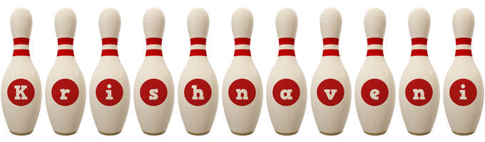 Krishnaveni bowling-pin logo