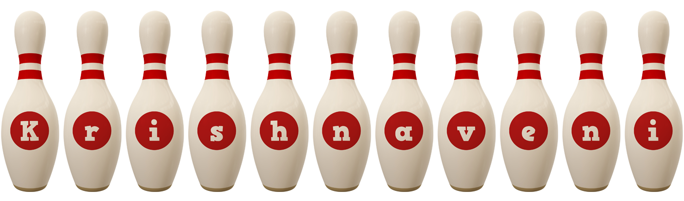 Krishnaveni bowling-pin logo