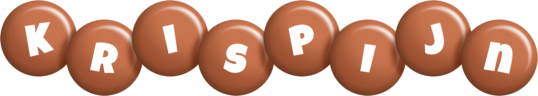 Krispijn candy-brown logo